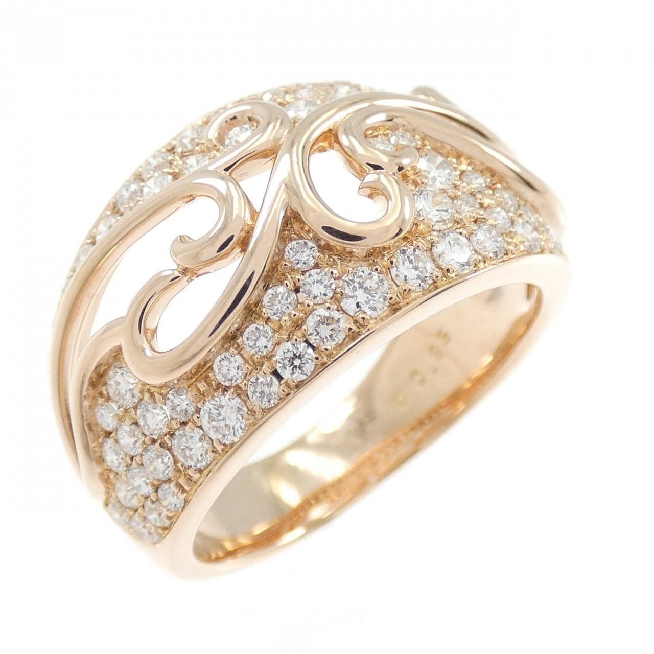 K18PG ダイヤモンド リング 0.85CT