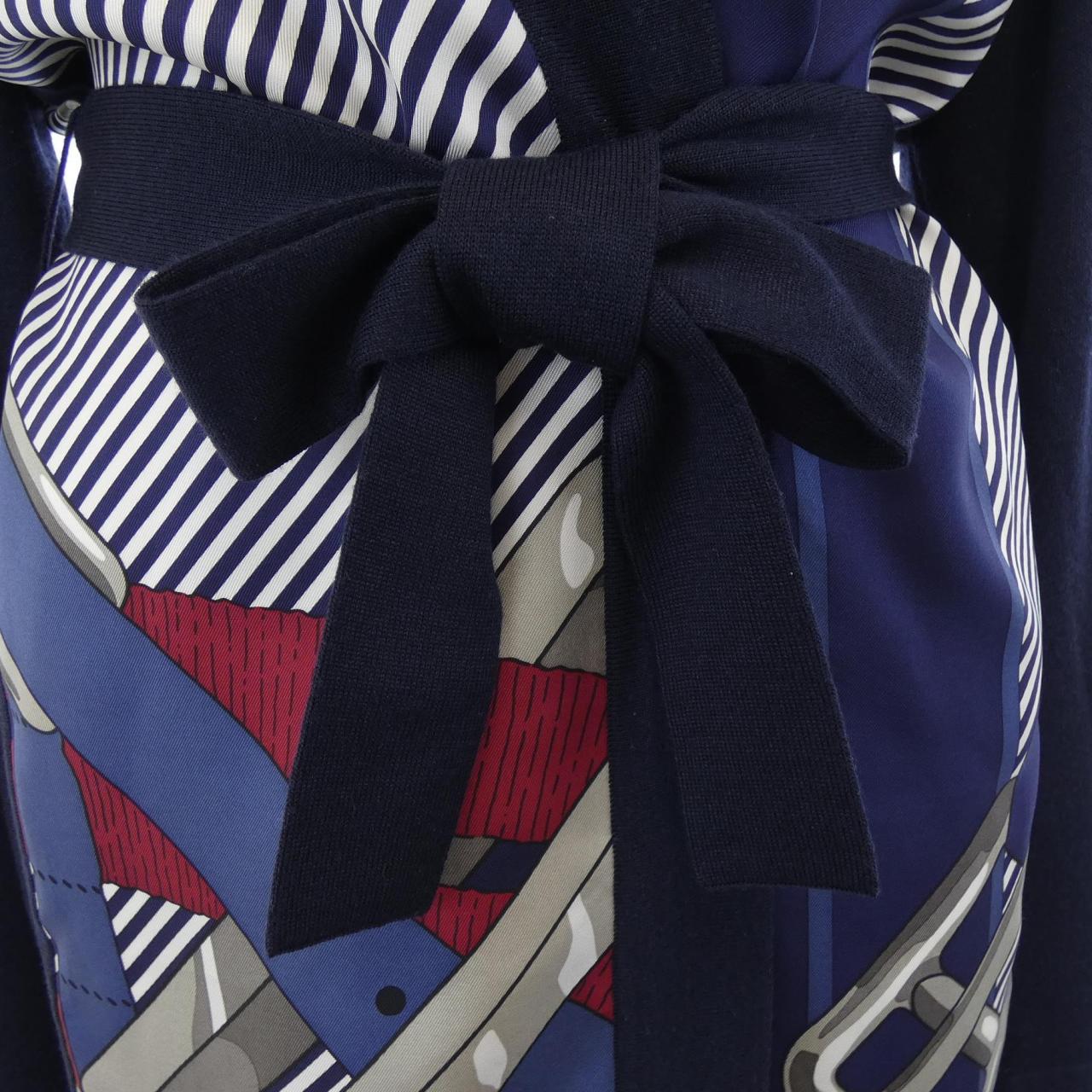 エルメス HERMES *97-7751 ツイルレーヌ ロングカーディガン