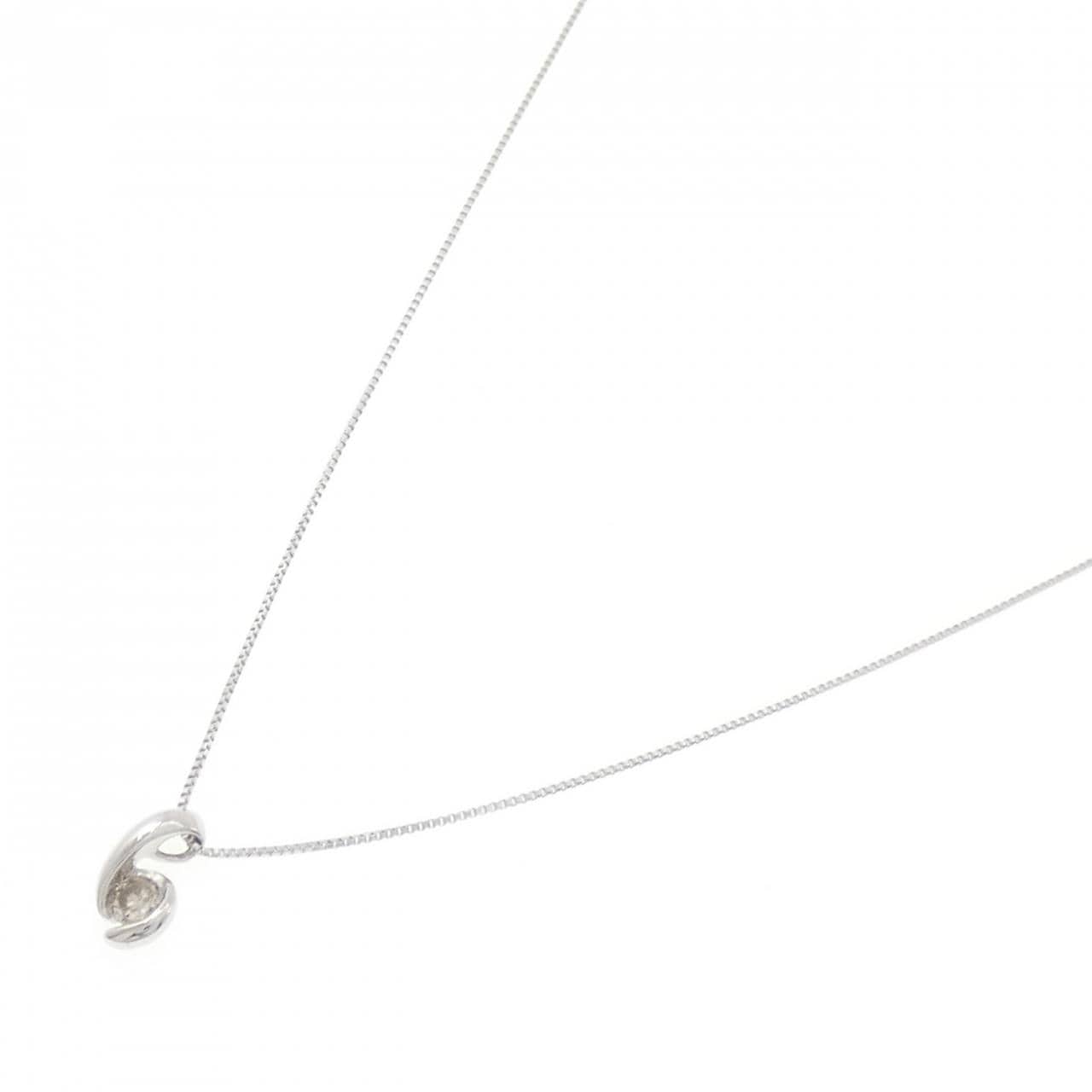 K18WG ダイヤモンド ネックレス 0.10CT
