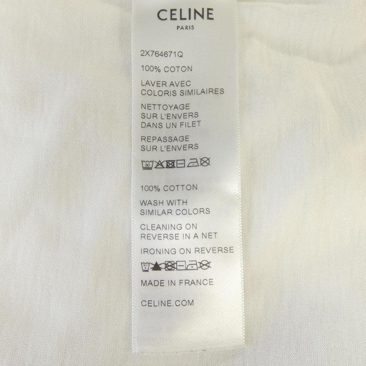 セリーヌ CELINE CELINEプリント ルーズTシャツ 2X764671Q Tシャツ