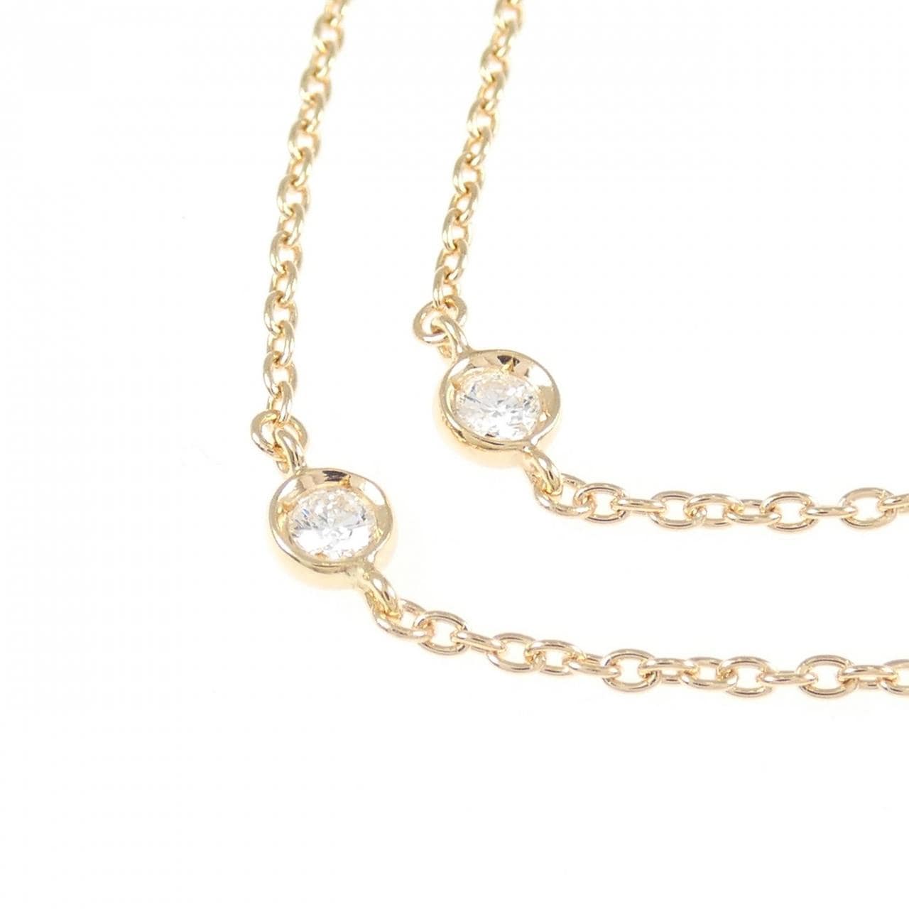 K18PG ダイヤモンド ネックレス 0.55CT