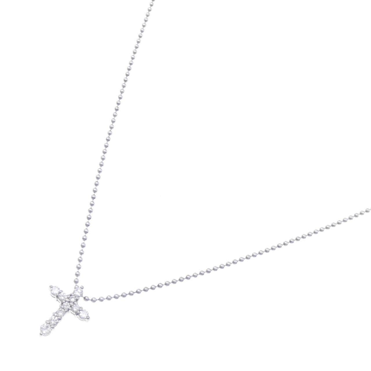 PT Cross Diamond Necklace 0.15CT