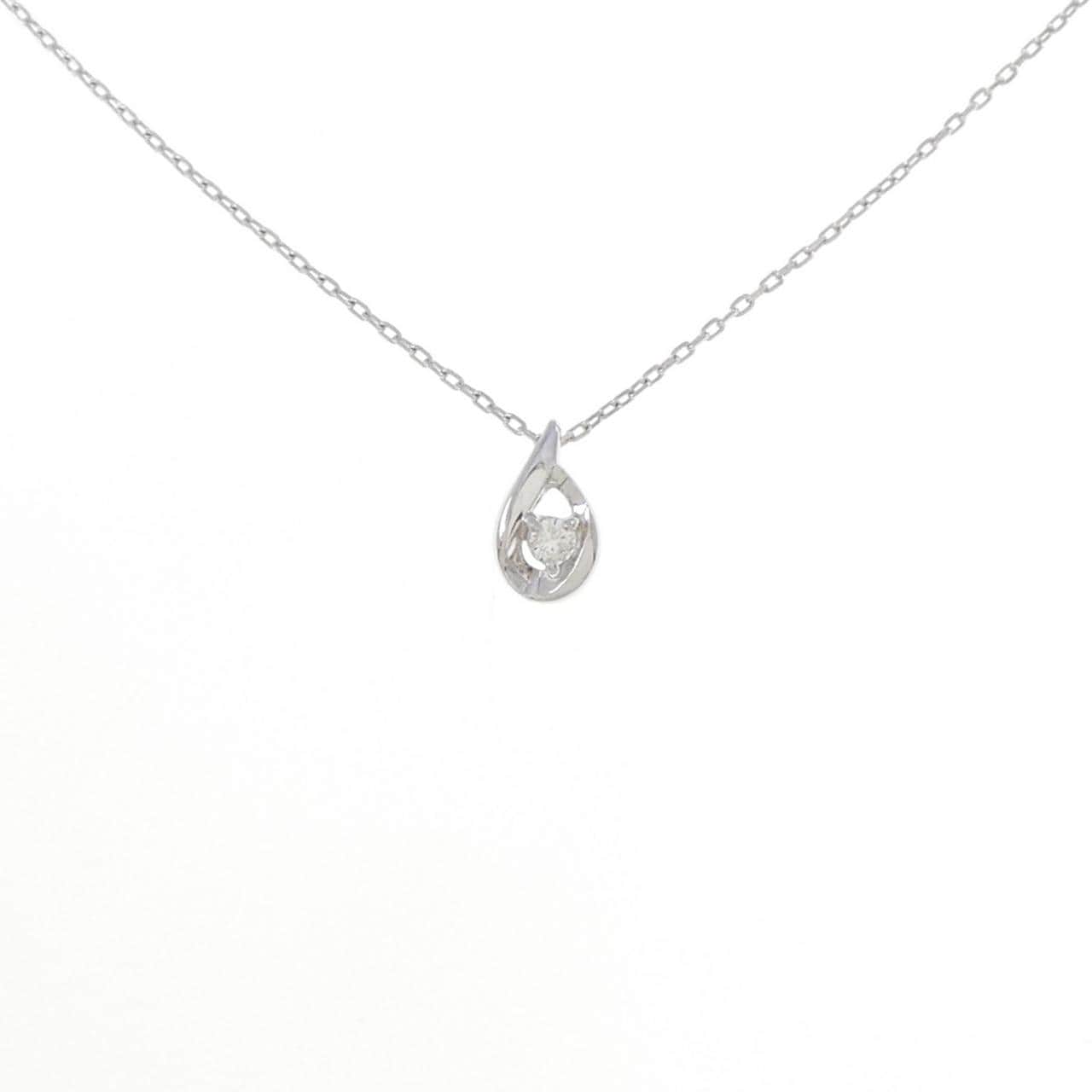 K10WG ダイヤモンド ネックレス 0.02CT