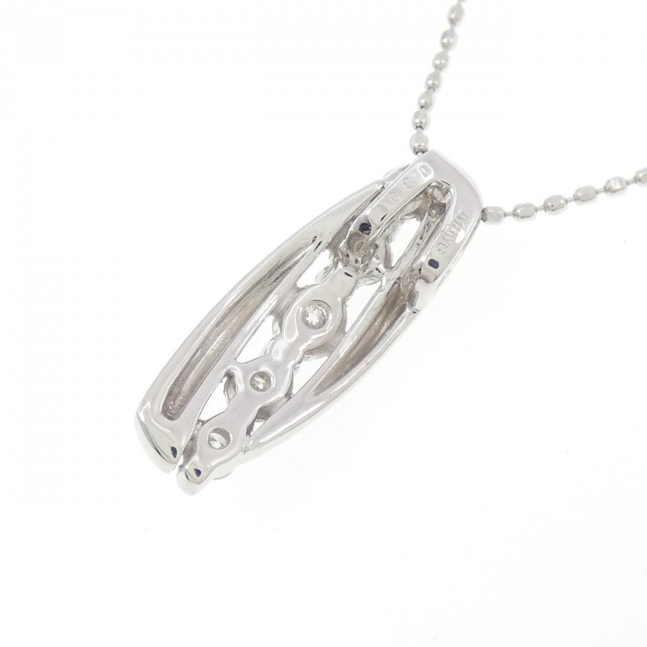 K18WG ダイヤモンド ネックレス 0.30CT