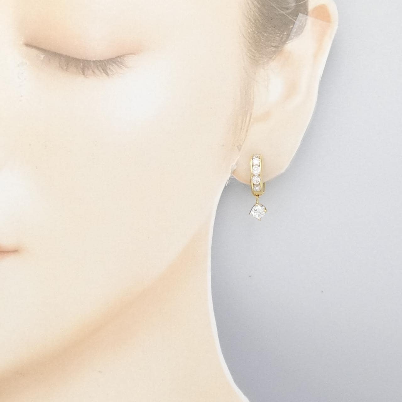 K18YG Diamond Earrings 0.82CT