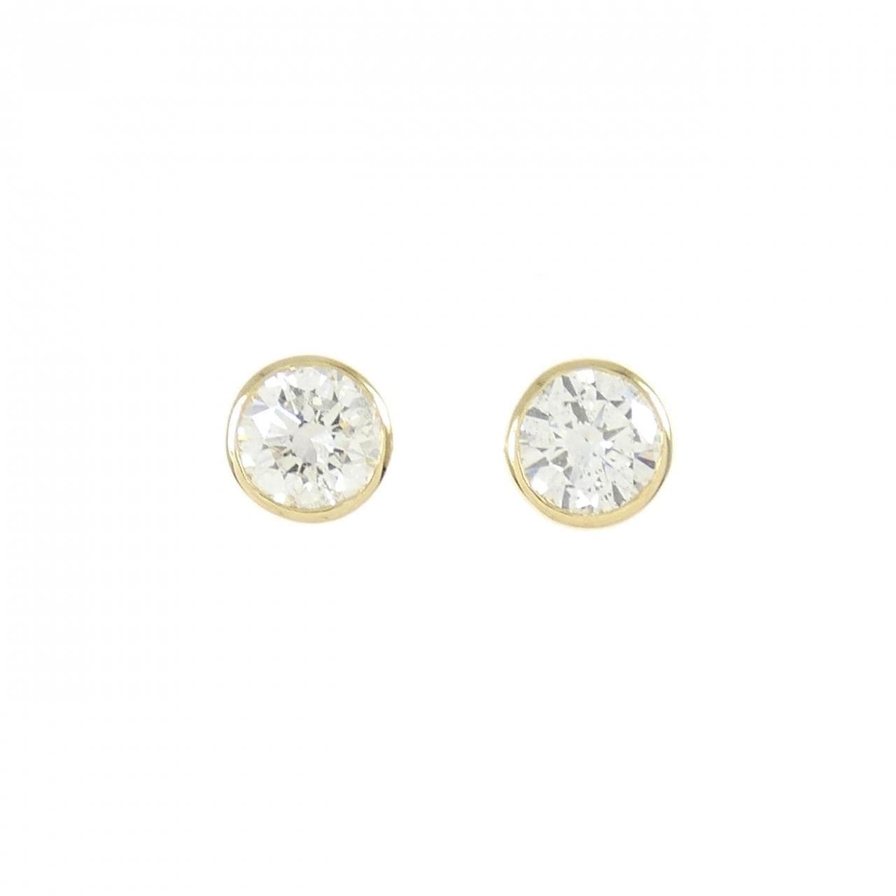 [Remake] K18YG/ST Diamond Earrings 0.332CT 0.334CT I I1 VG