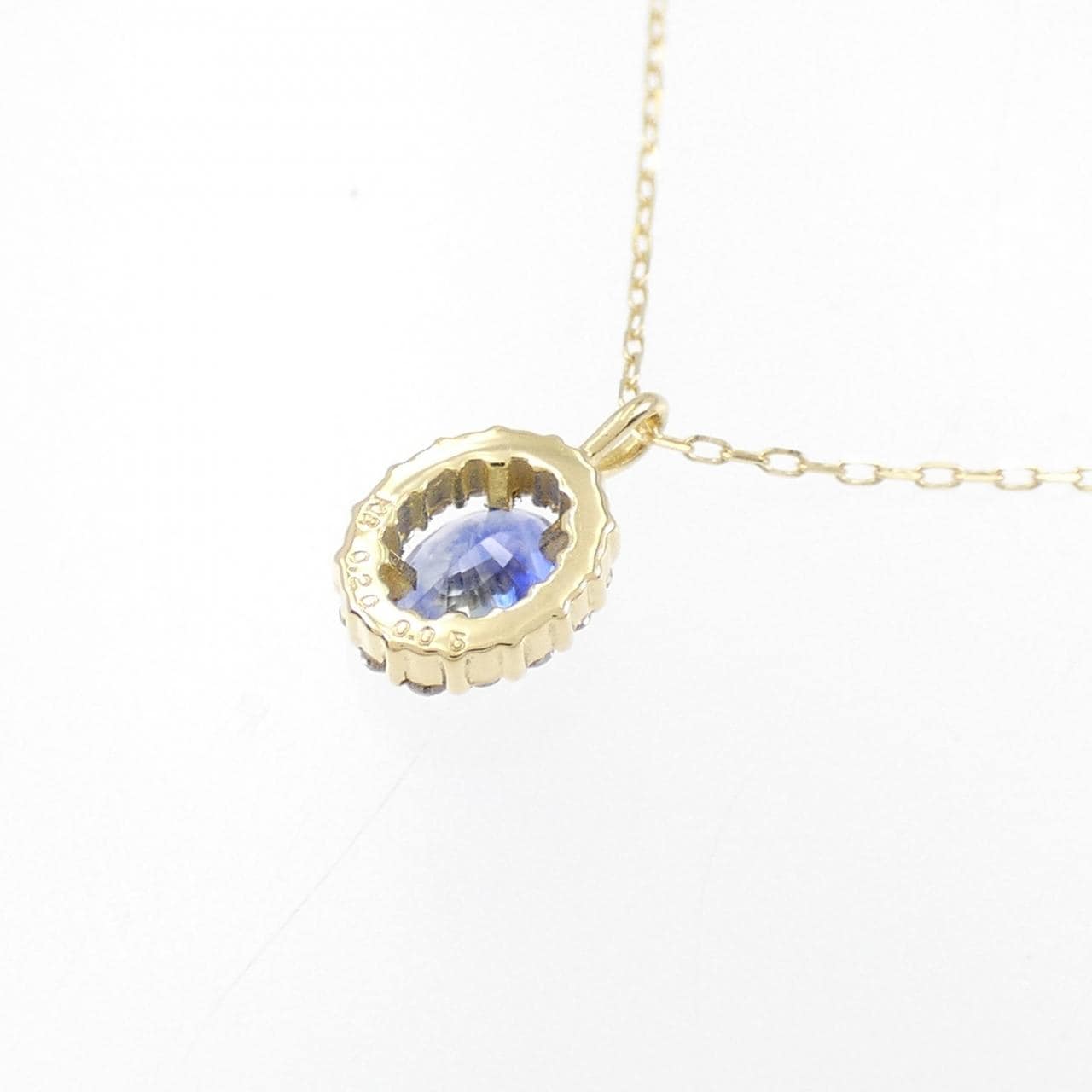 【新品】K18YG サファイヤ ネックレス 0.20CT