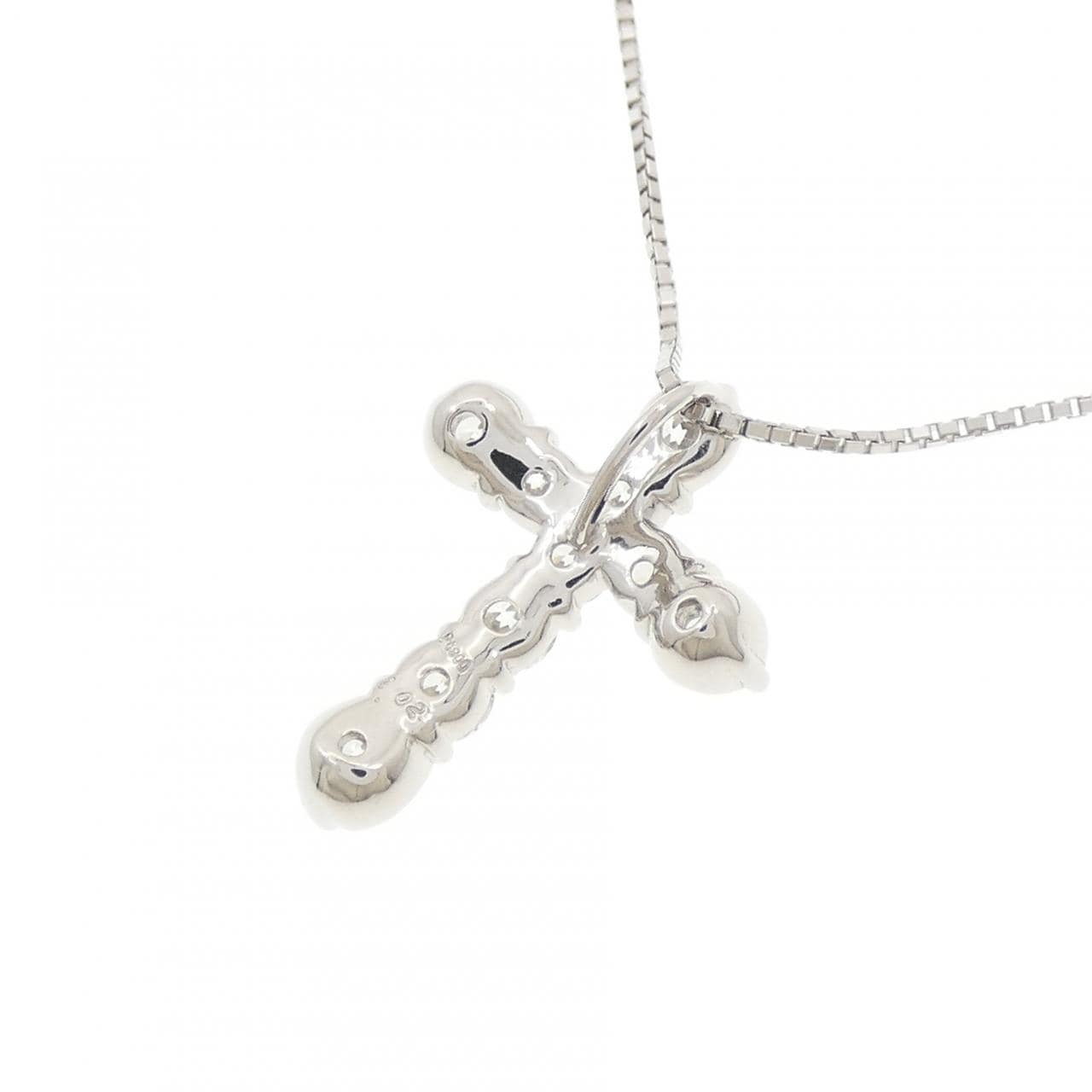 PT900/PT850 クロス ダイヤモンド ネックレス 1.02CT