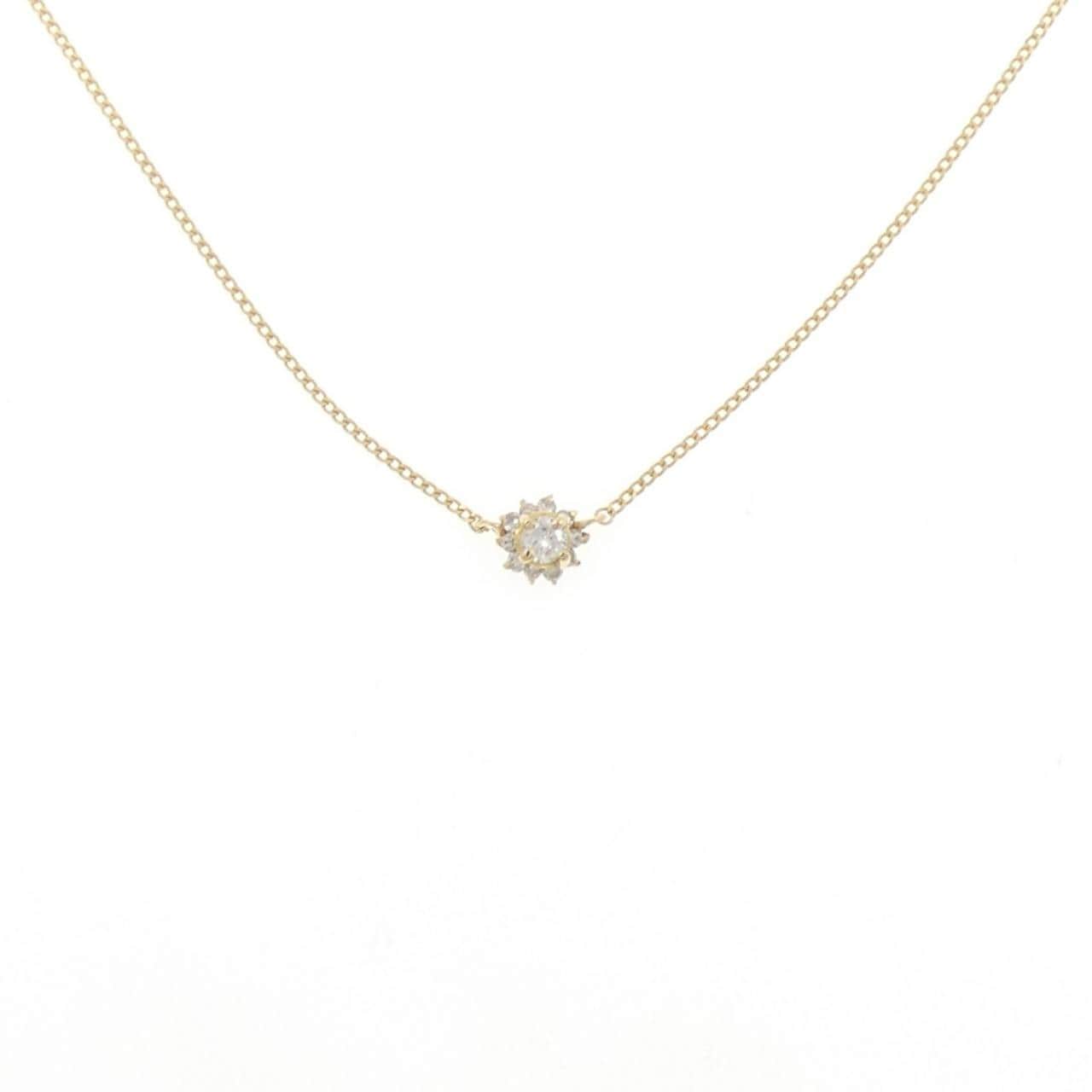 K18YG ダイヤモンド ネックレス 0.12CT