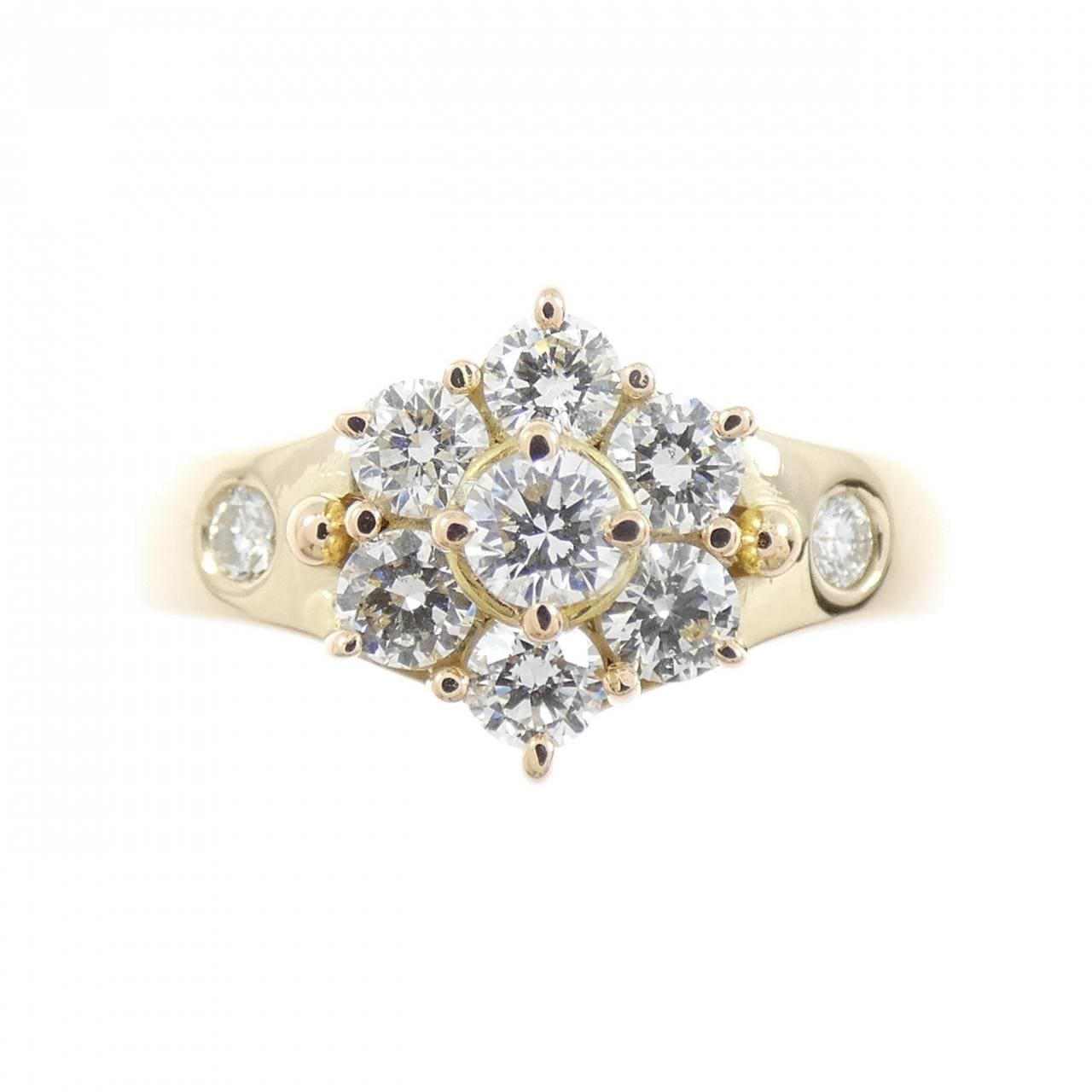 K18YG ダイヤモンド リング 0.656CT