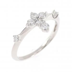 PT900 クロス ダイヤモンド リング 0.30CT