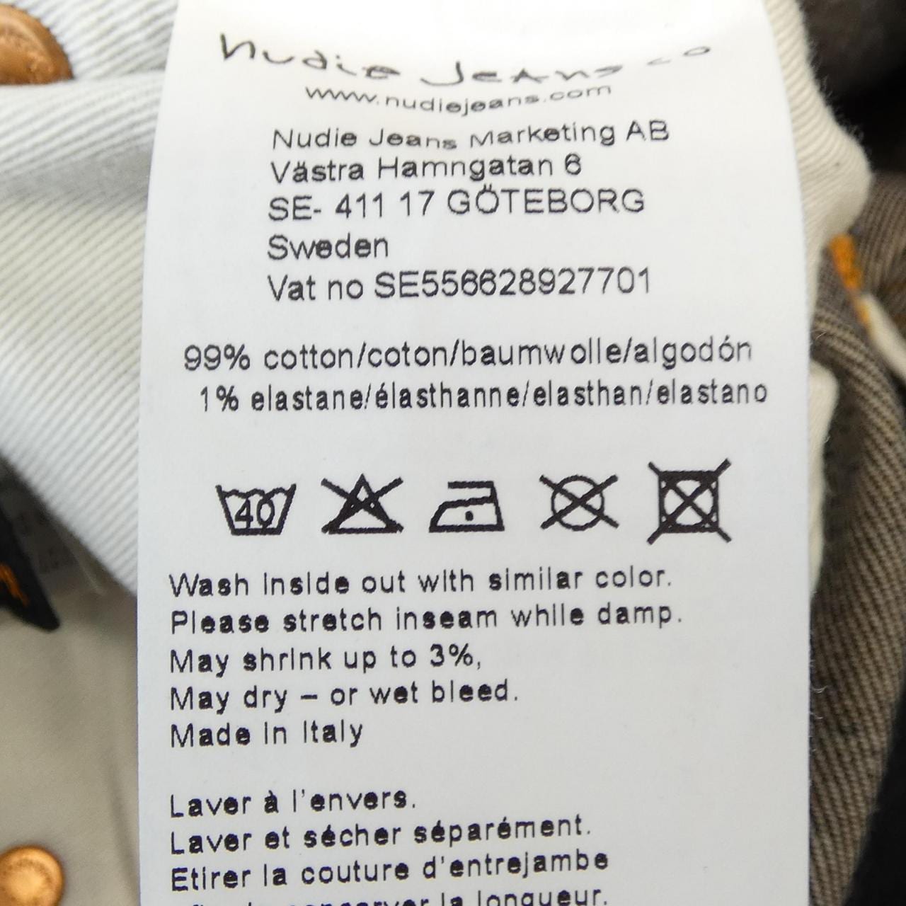 ヌーディージーンズ NUDIE JEANS 1012720 ジーンズ
