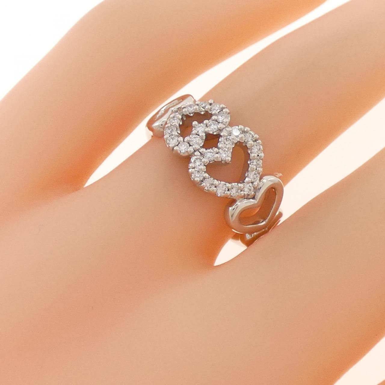 ポンテヴェキオ ハート ダイヤモンド リング 0.26CT