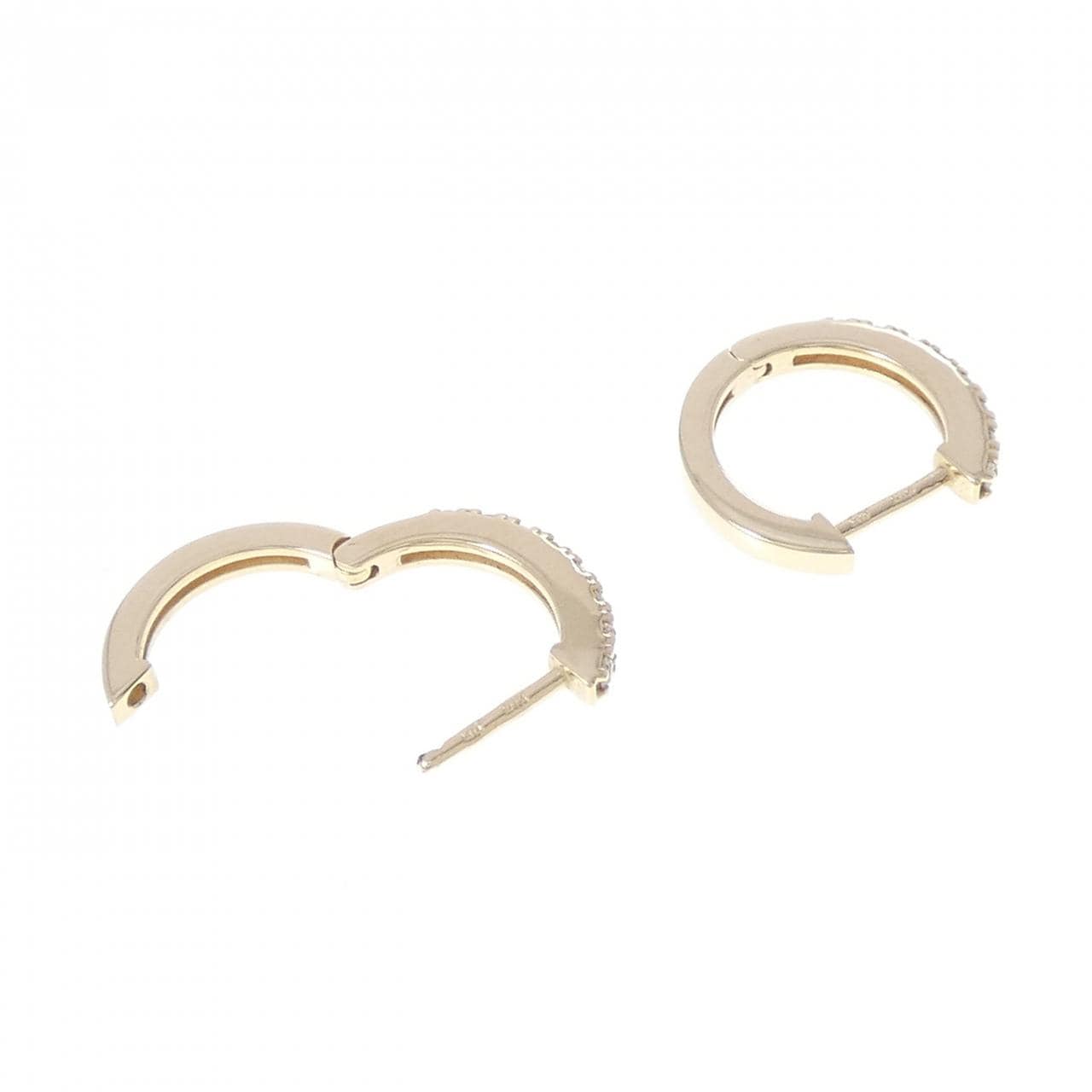 シエナ ロゼ ダイヤモンド ピアス 0.10CT