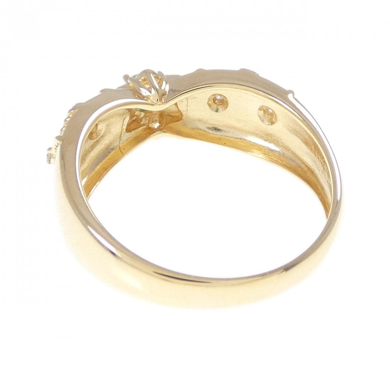 K18YG エメラルド リング