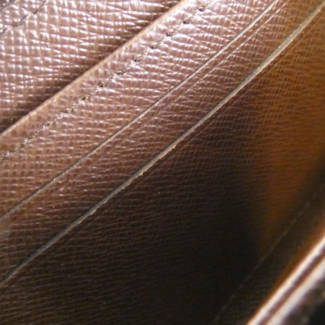LOUIS VUITTON Damier拉链零钱包 N63070 零INCASE