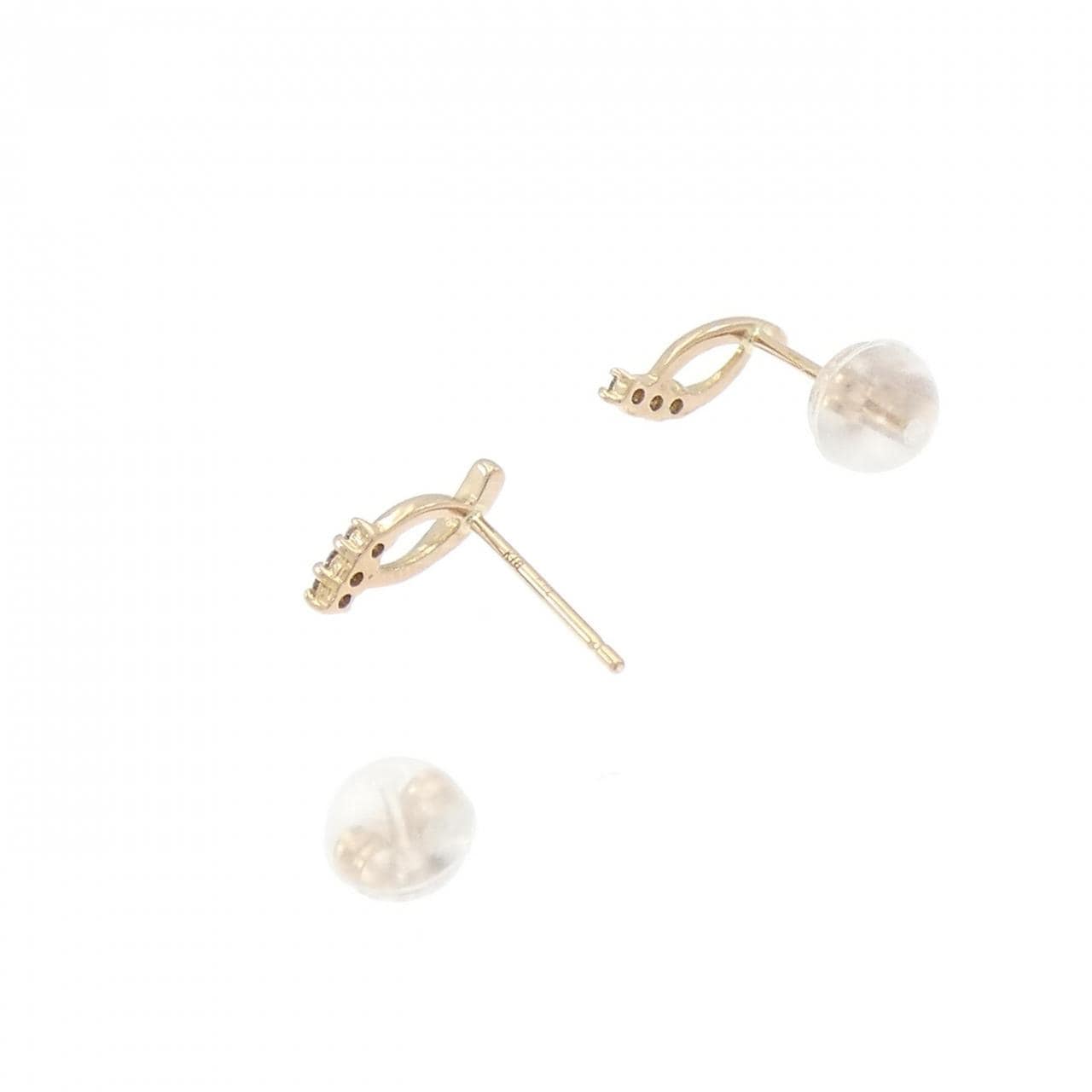 K18PG ダイヤモンド ピアス 0.04CT
