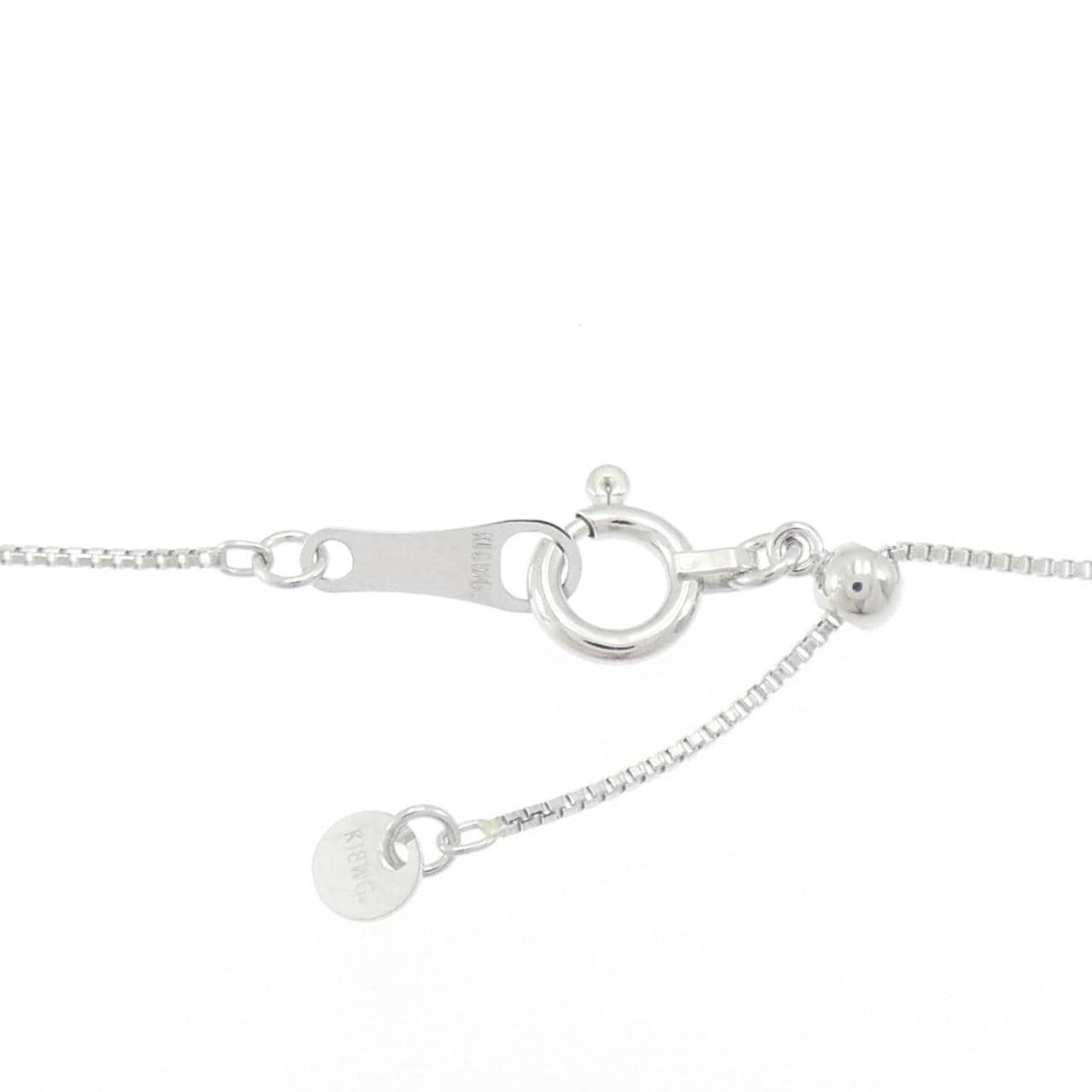 750WG/K18WG デマントイドガーネット ネックレス 0.38CT