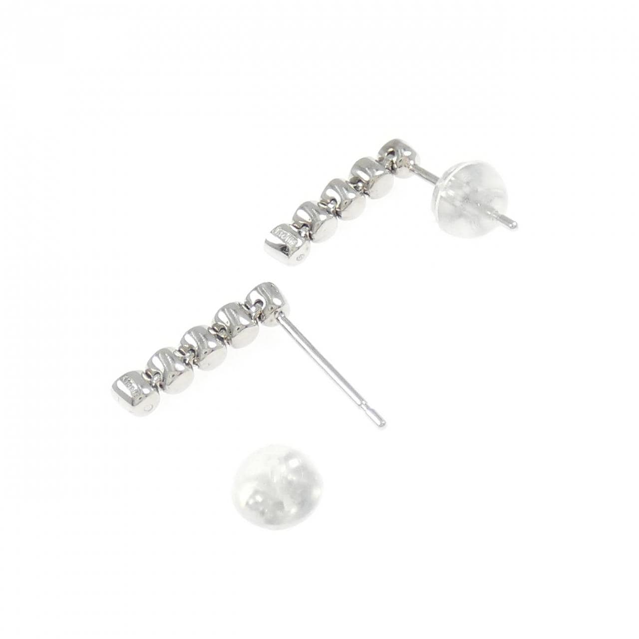 K18WG ダイヤモンド ピアス 0.20CT