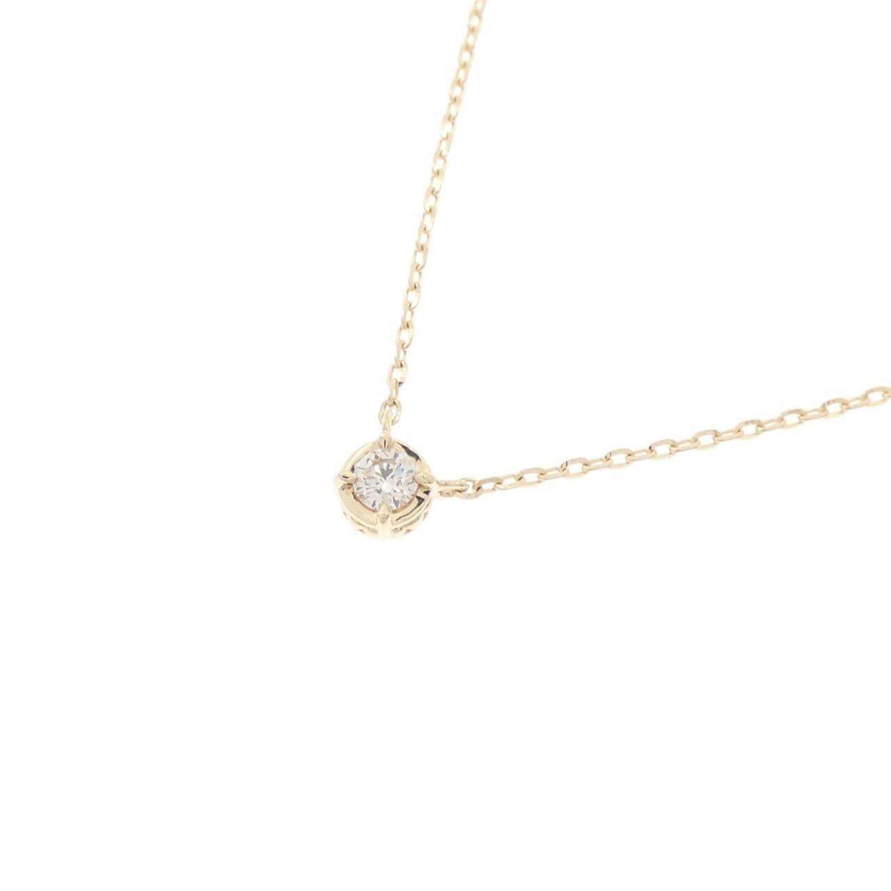 アガット ダイヤモンド ネックレス 0.03CT