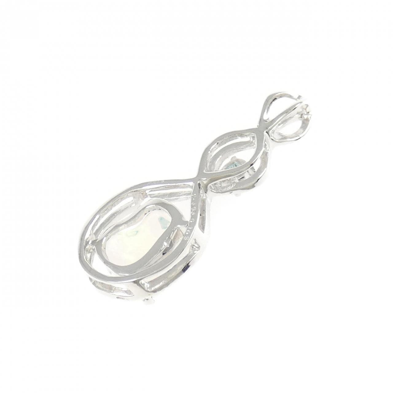 K18WG パライバトルマリン ペンダント 0.103CT