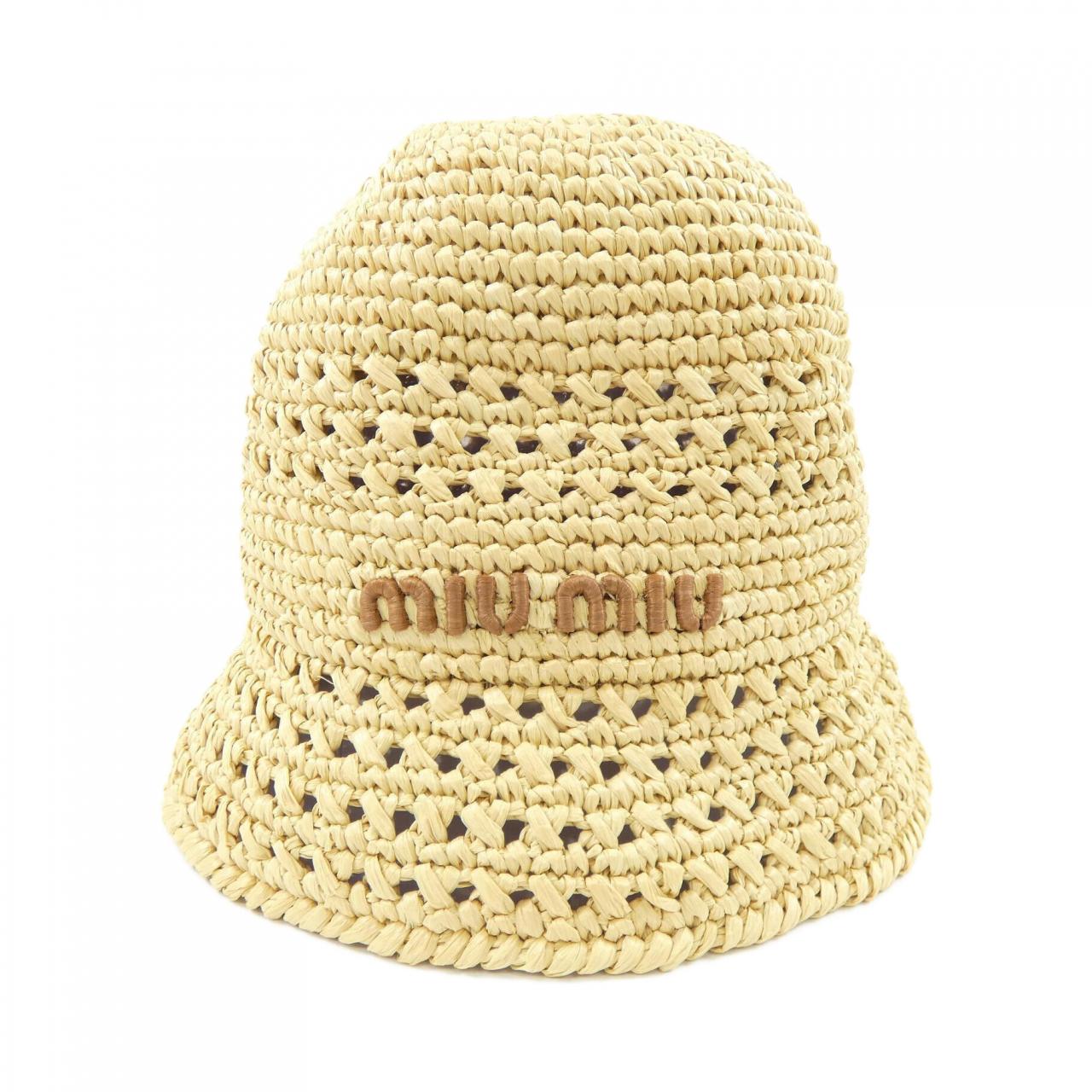 ミュウミュウ MIU MIU 5HC287 2D01 ハット