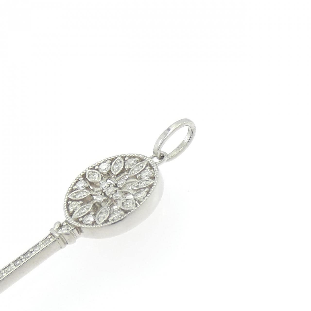 PT999 キー ダイヤモンド ペンダント 0.20CT