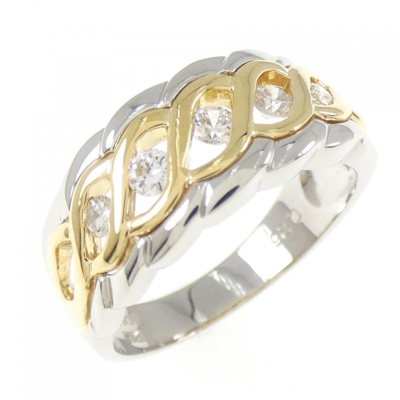 PT900/K18YG ダイヤモンド リング 0.26CT