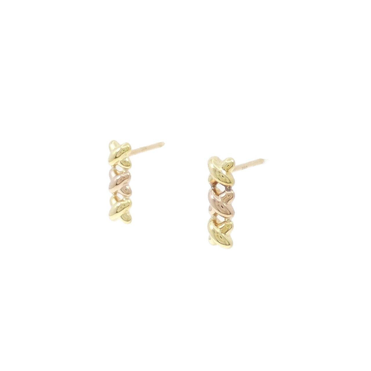 K18YG/K18PG earrings