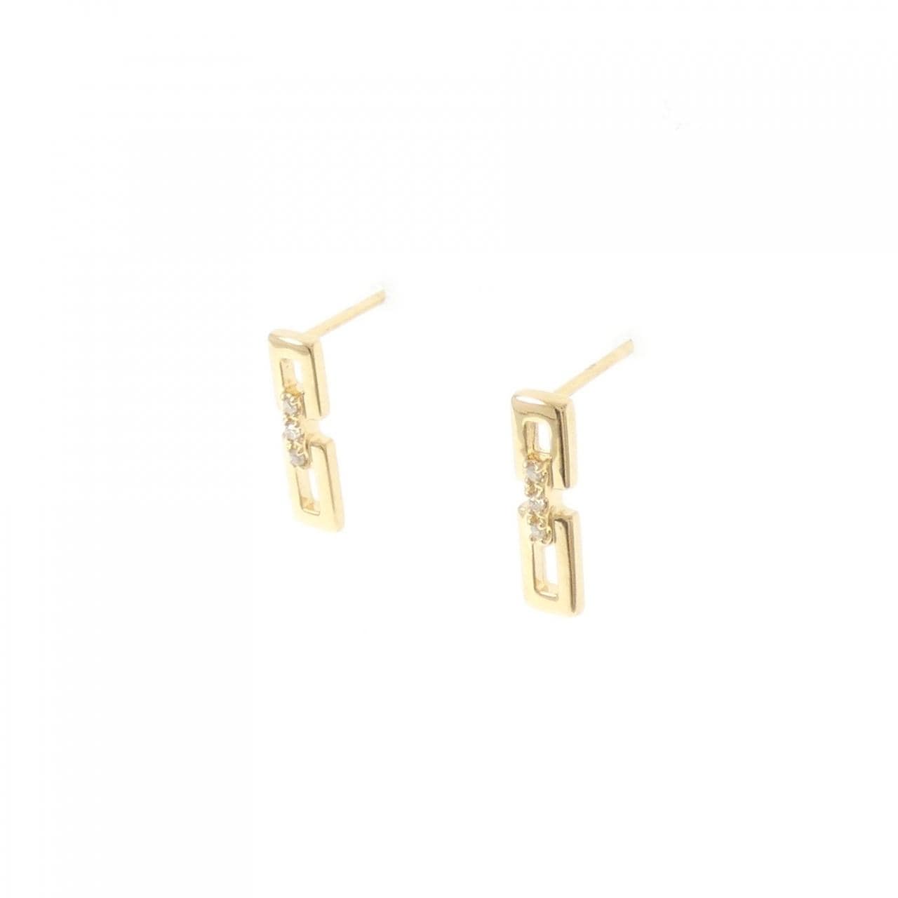 K18YG ダイヤモンド ピアス