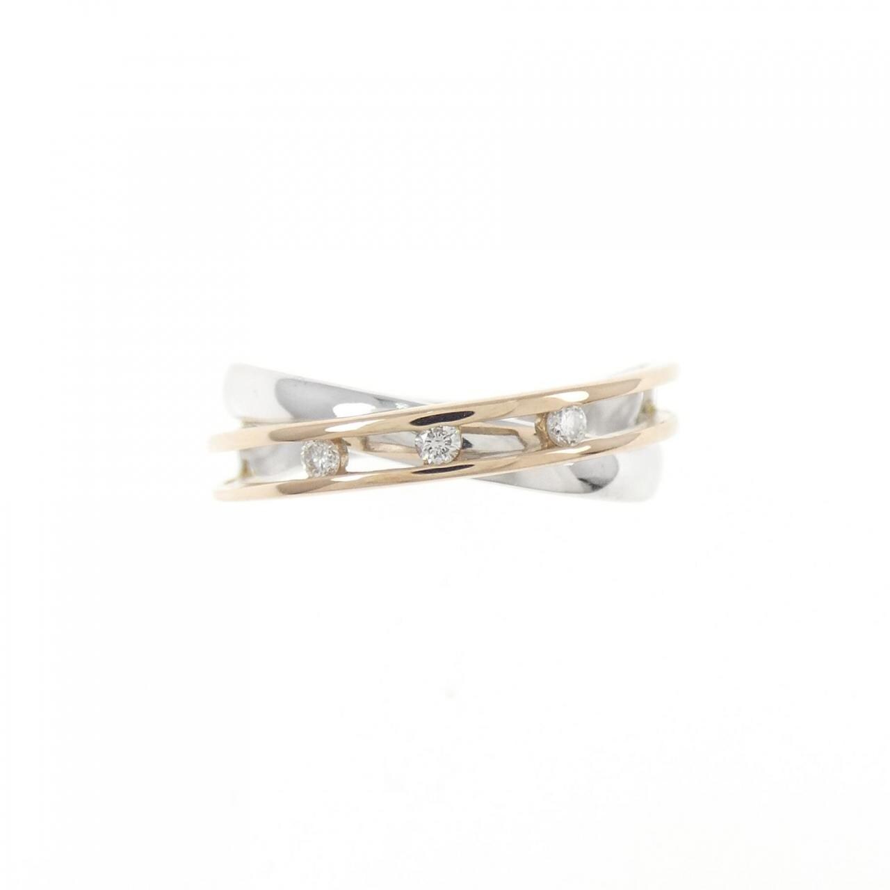 K18WG/K18PG ダイヤモンド リング 0.06CT
