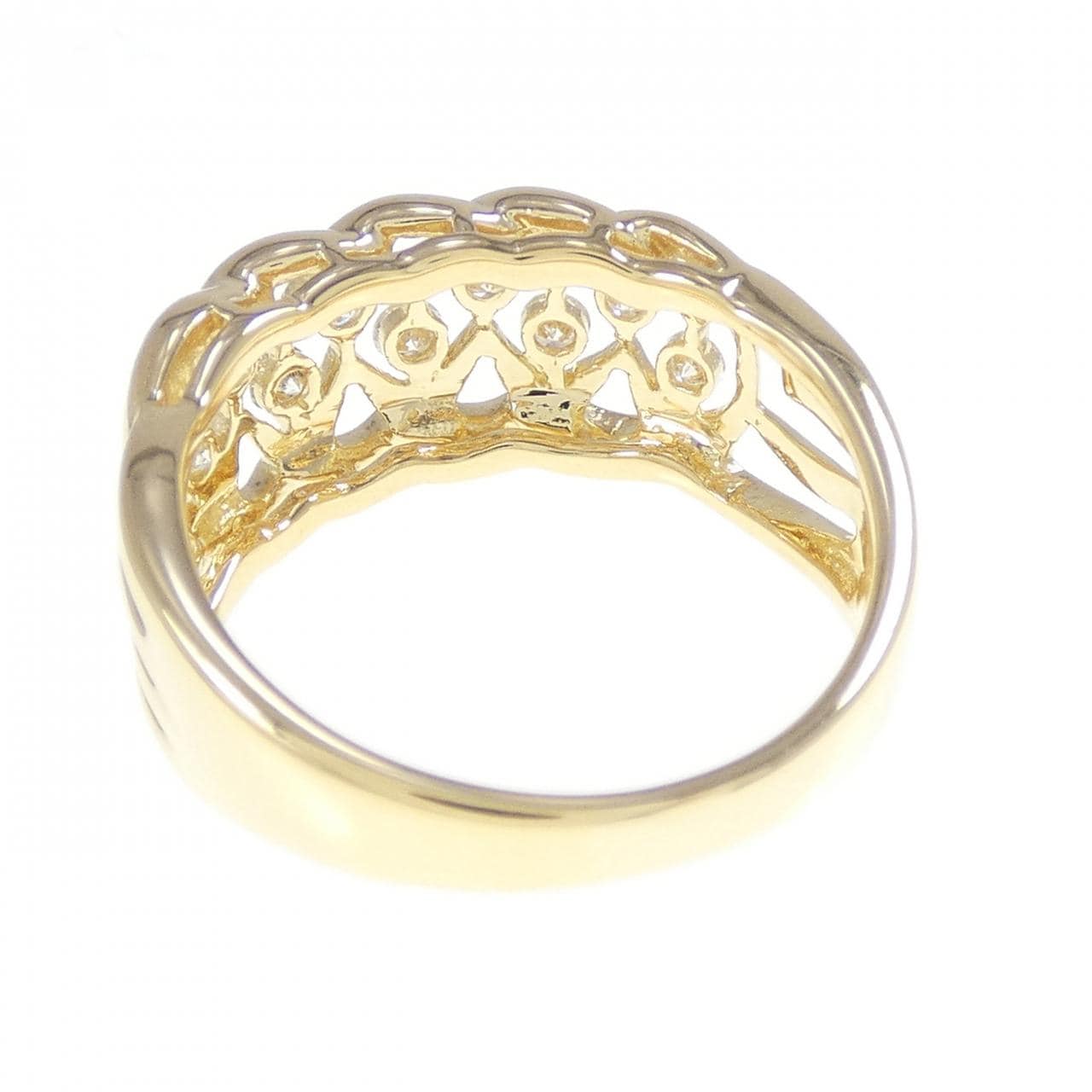 K18YG ダイヤモンド リング 0.32CT