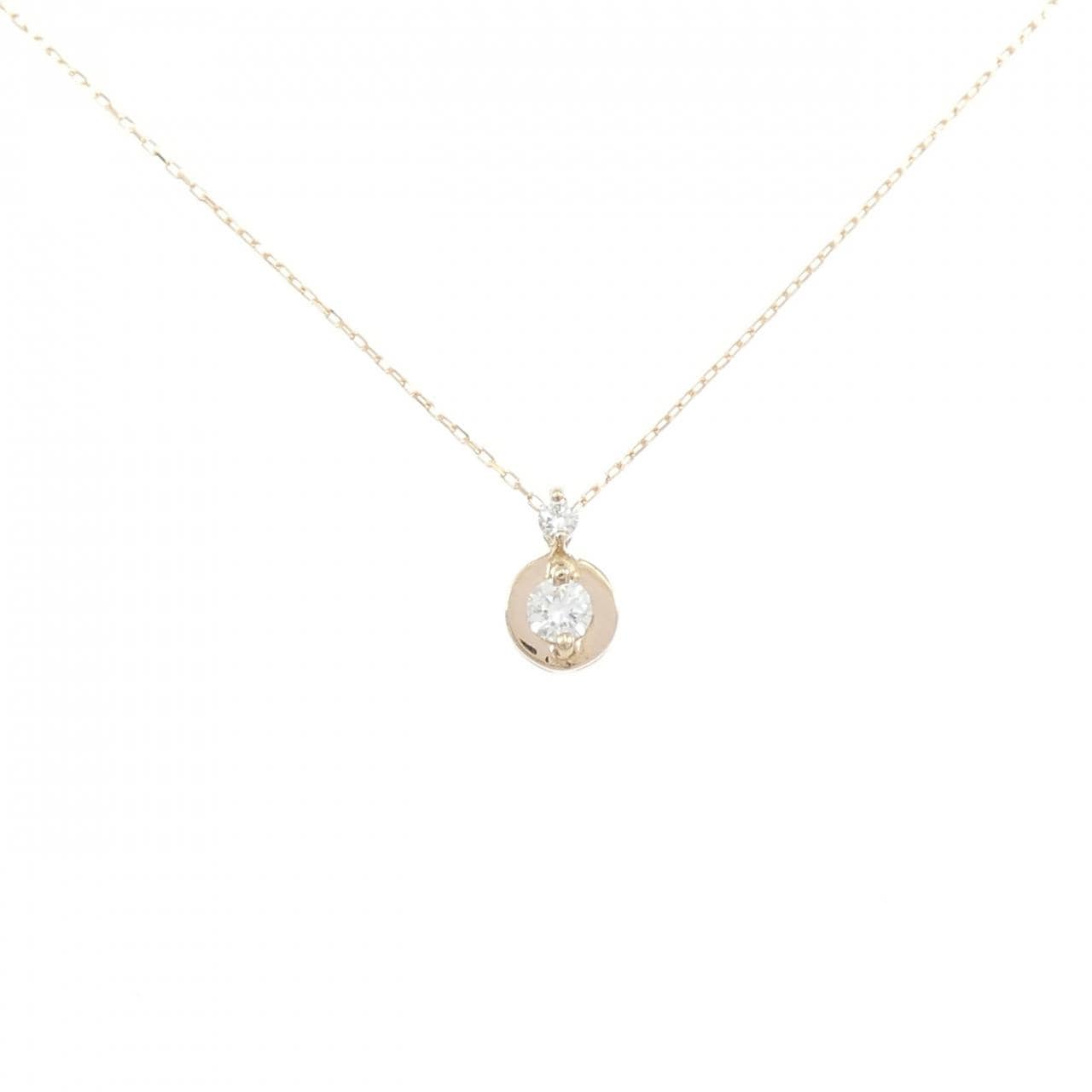K18PG ダイヤモンド ネックレス 0.10CT