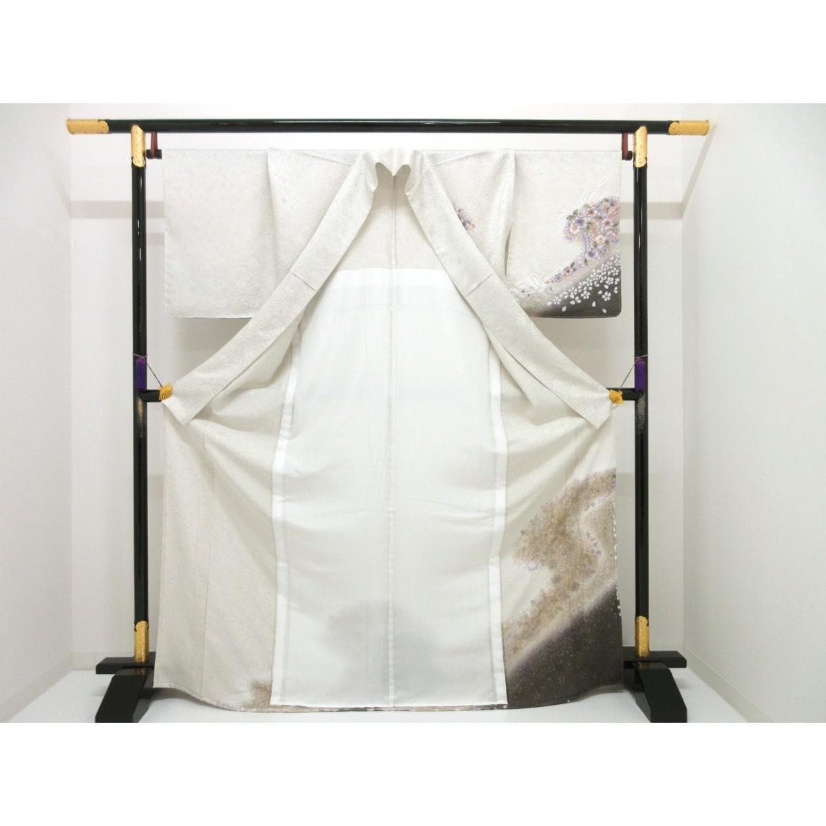 【新品】単衣　訪問着　辻ヶ花