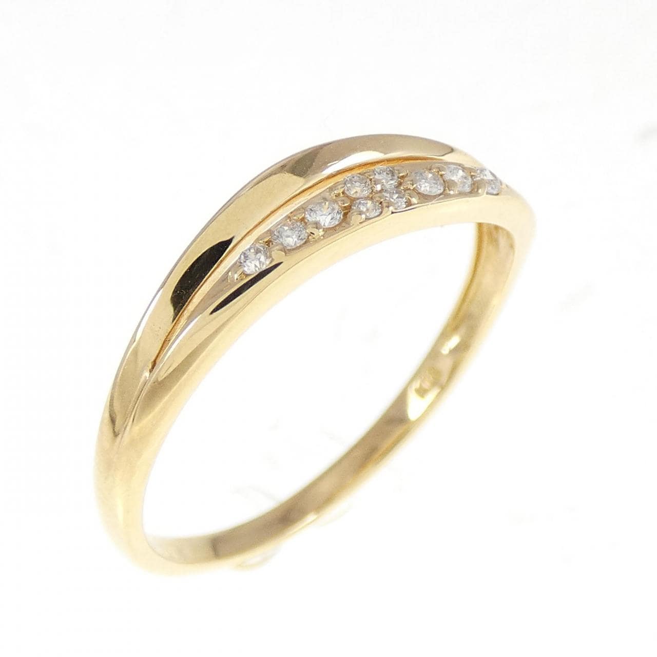 K18YG Diamond ring