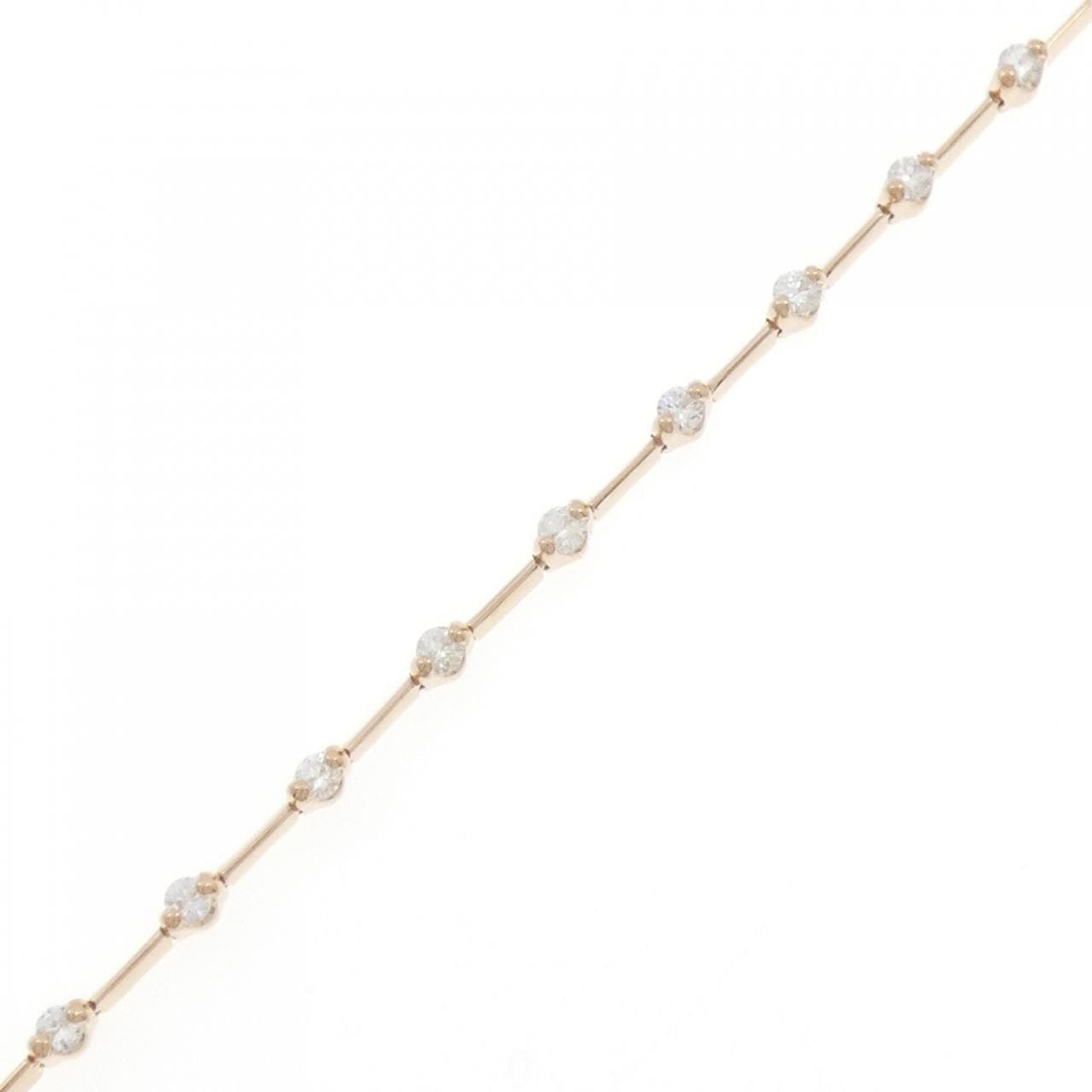 K18PG ダイヤモンド ブレスレット 1.00CT