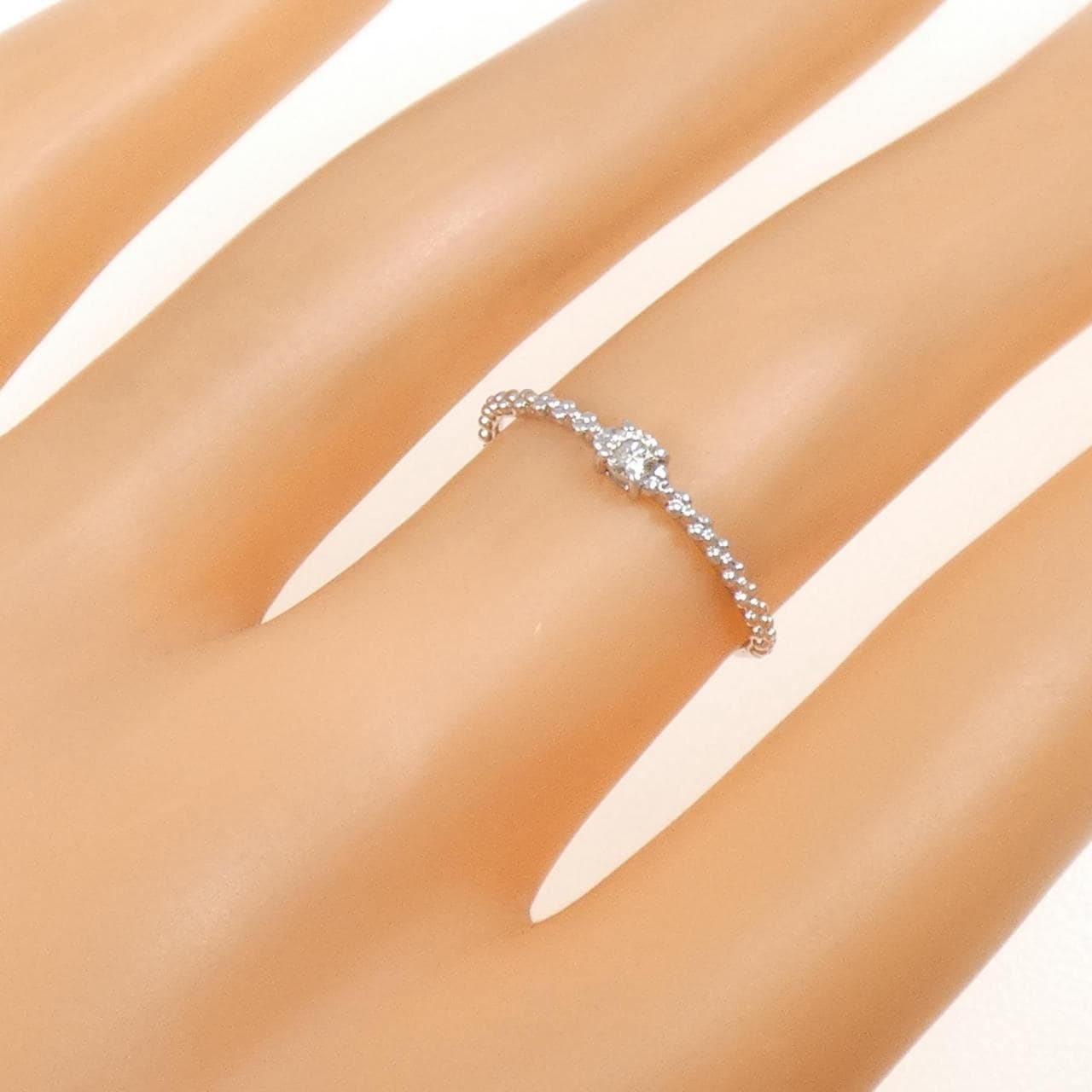 K10WG ダイヤモンド リング 0.05CT