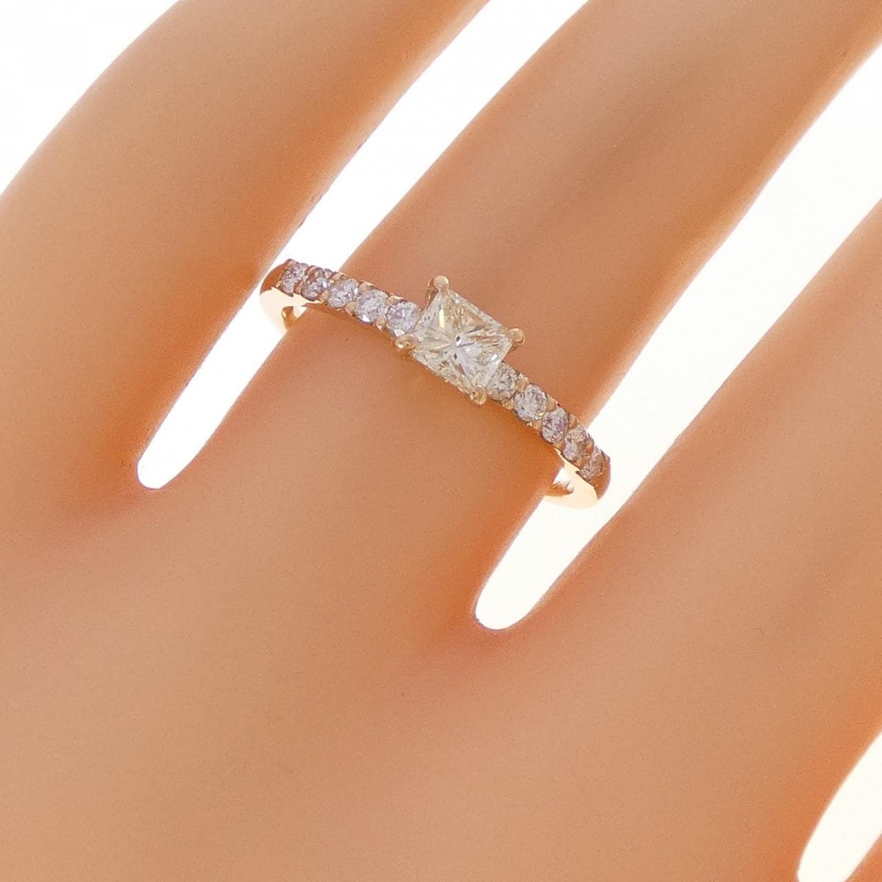 K18PG ダイヤモンド リング 0.346CT