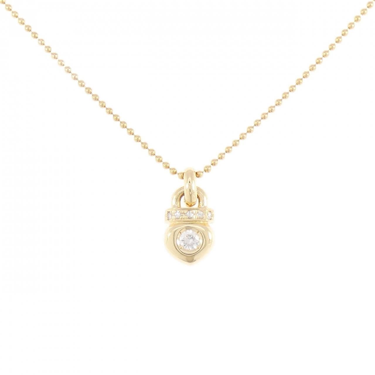 750YG/K18YG ダイヤモンド ネックレス 0.15CT