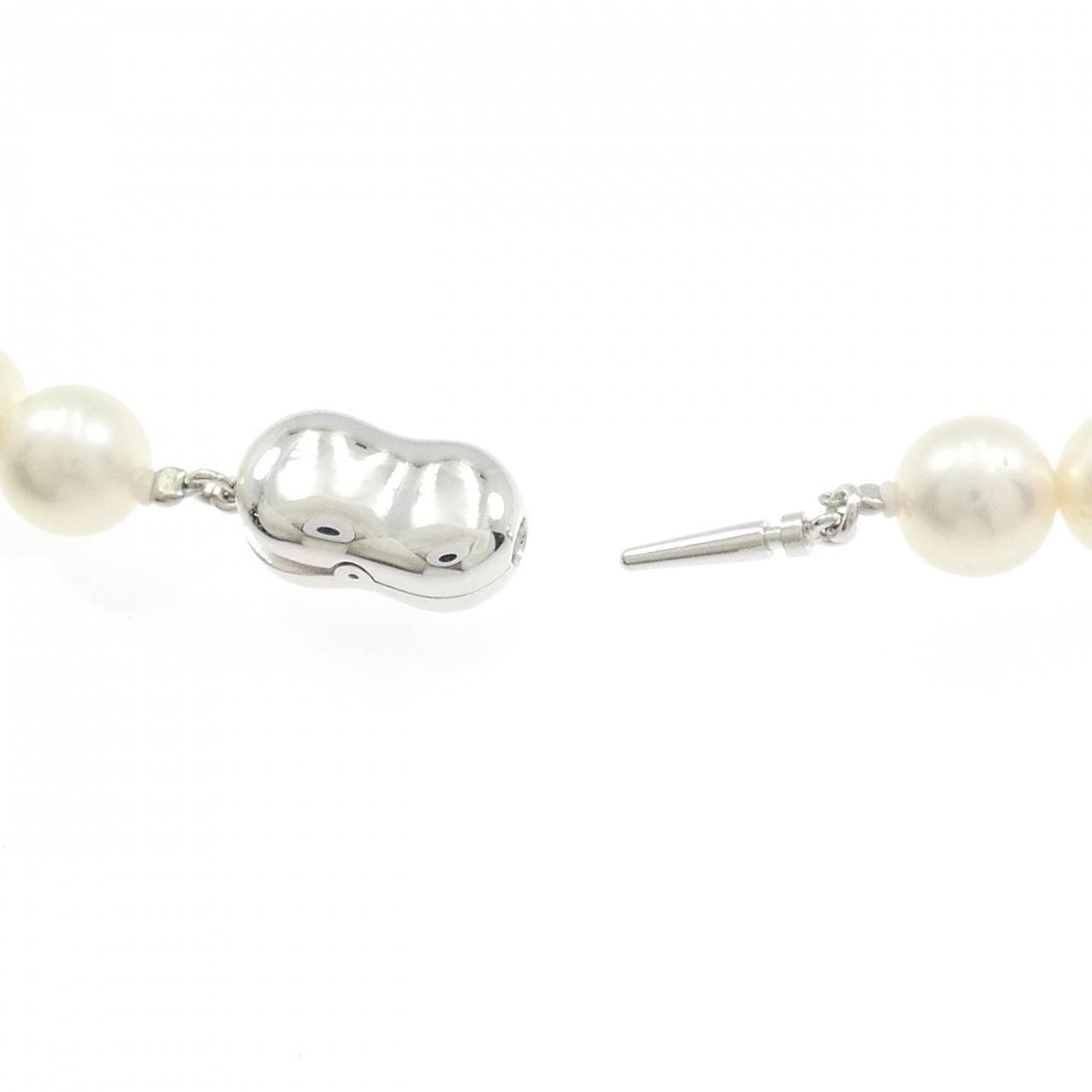 シルバークラスプ アコヤパール ネックレス 7.5-8mm