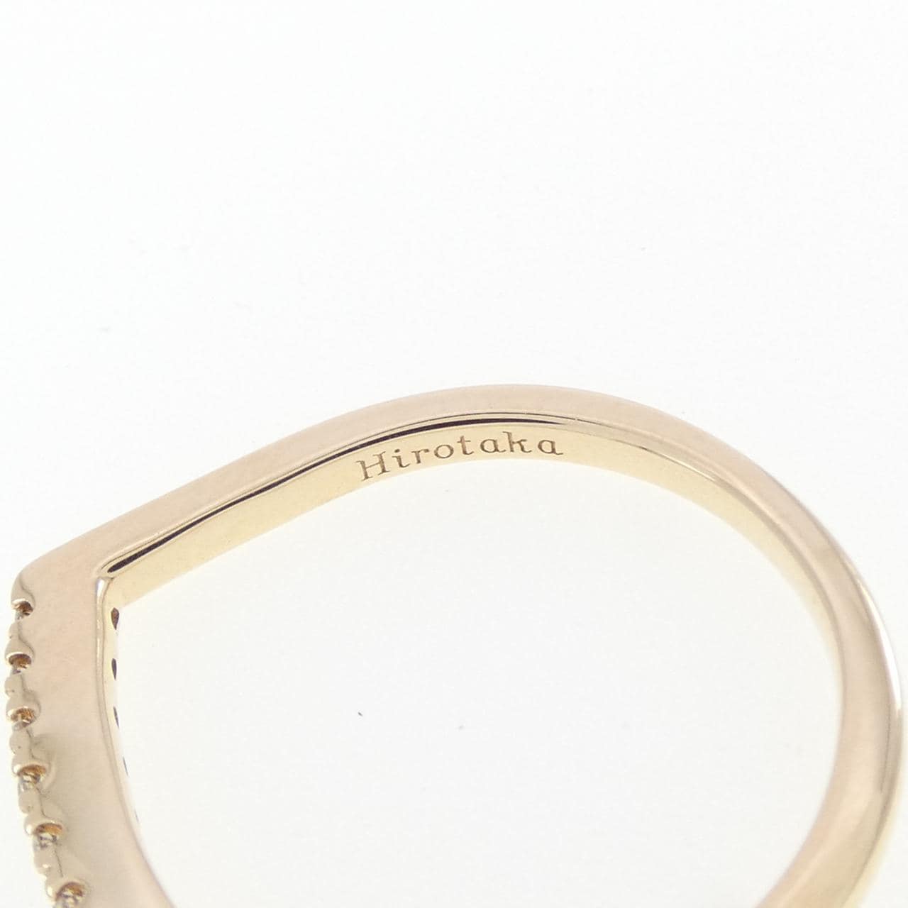ヒロタカ Uシェープ リング 0.05CT