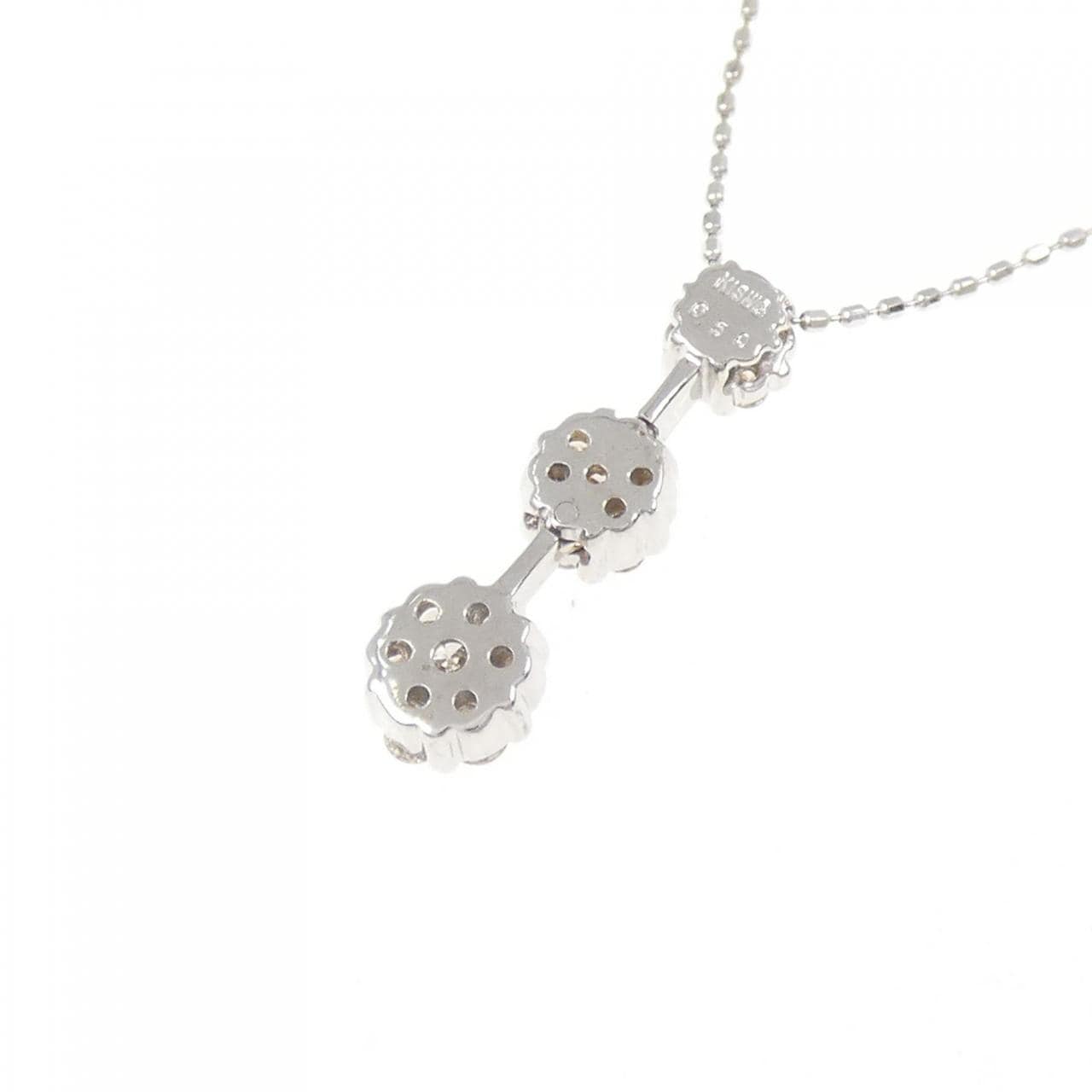 K18WG ダイヤモンド ネックレス 0.50CT