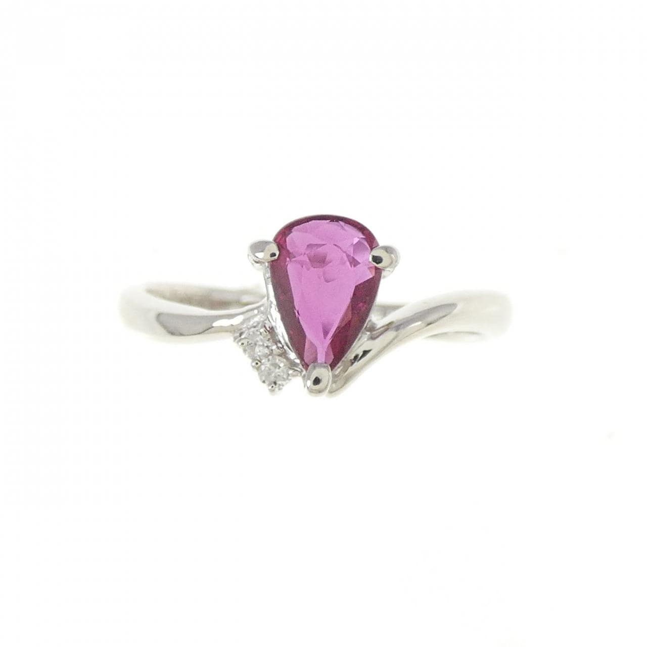 PT900 ルビー リング 0.55CT