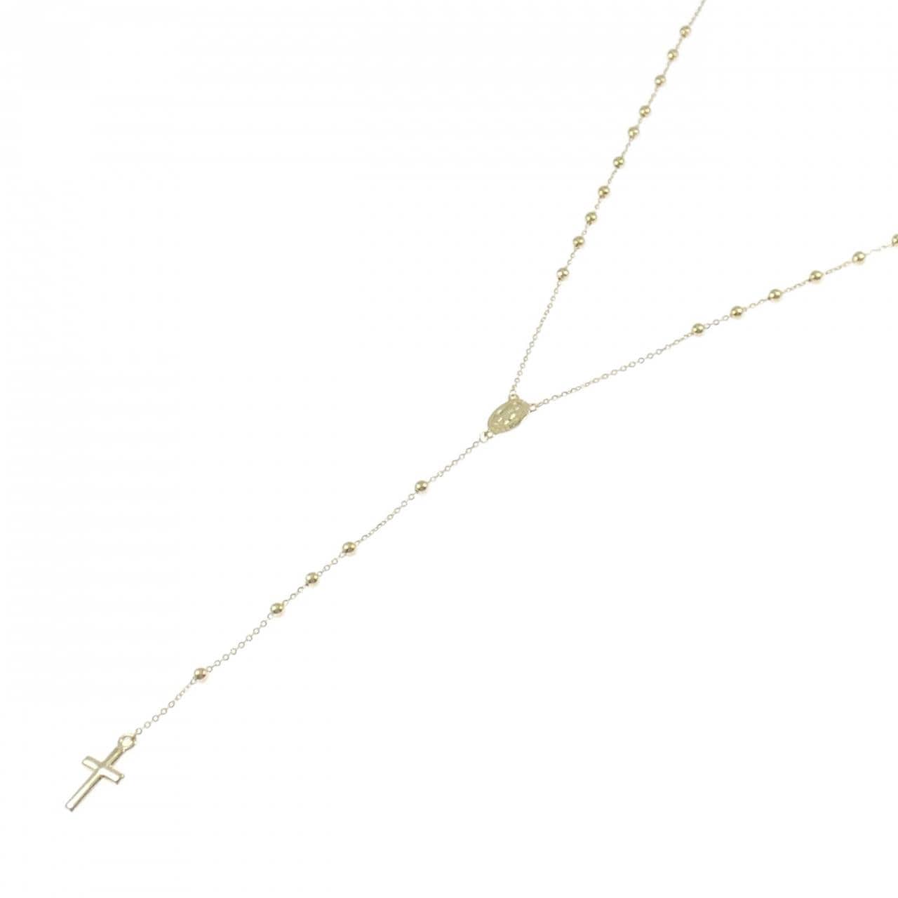 750YG クロス ネックレス