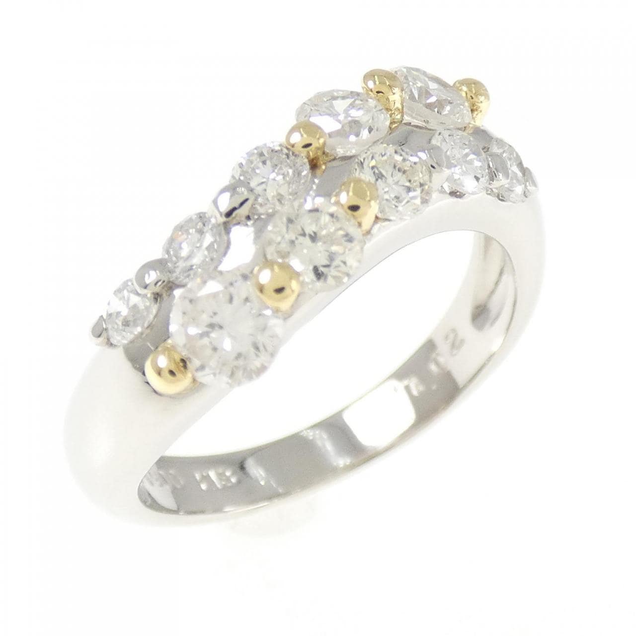 PT900/K18YG ダイヤモンド リング 1.02CT