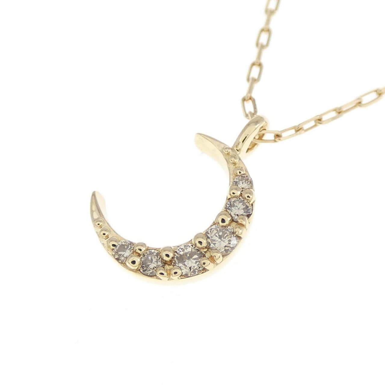 4゜C moon Diamond necklace