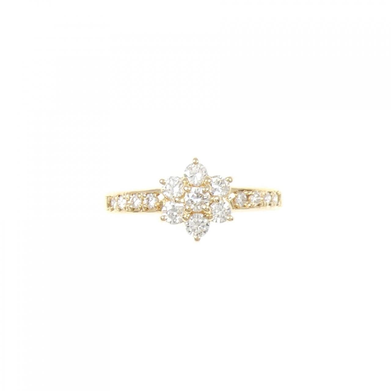 タサキ フラワー ダイヤモンド リング 0.34CT