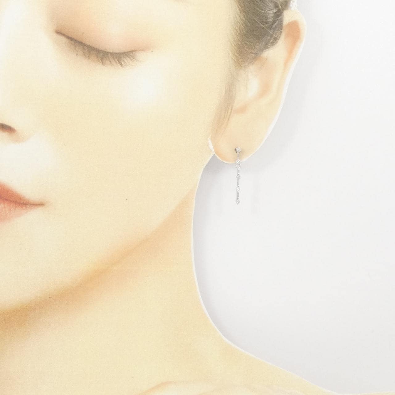 K18WG ダイヤモンド ピアス 0.20CT