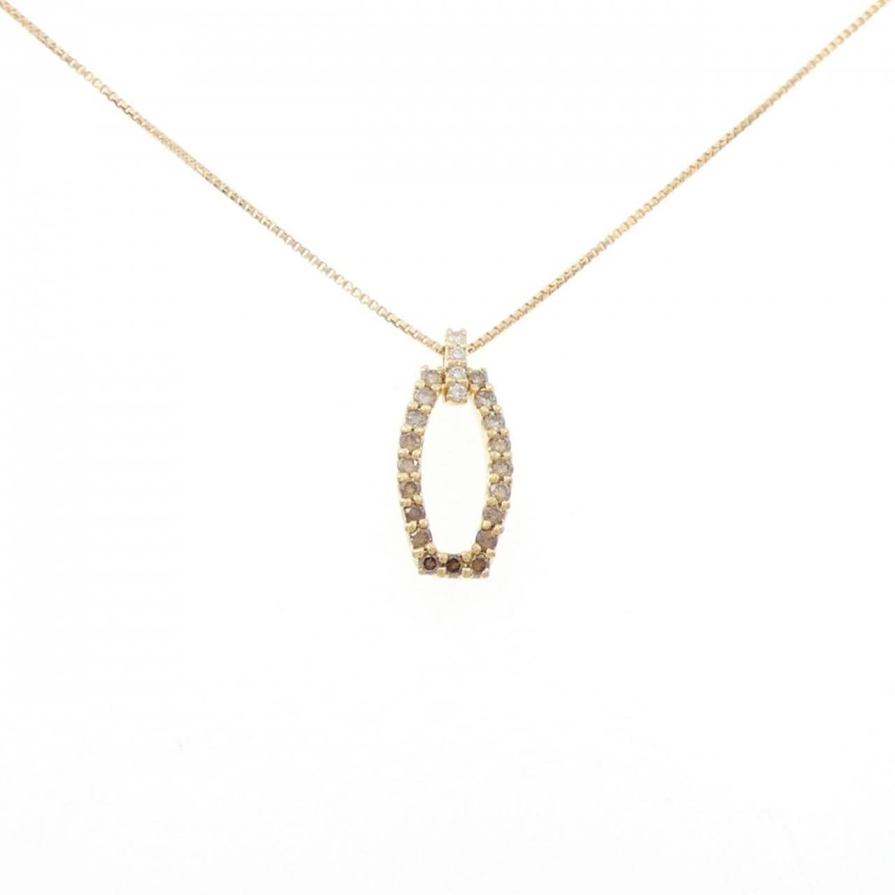 K18YG ダイヤモンド ネックレス 0.30CT