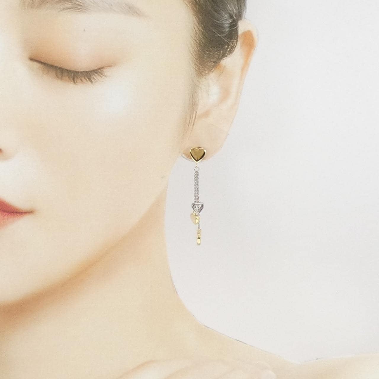 ティファニー マルチハートドロップ ピアス